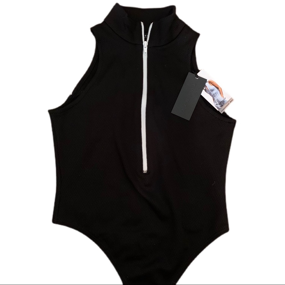 COPY - NWT twenty montreal zip up bodysuit w/ contrasting